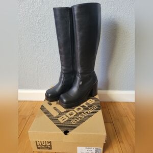 ROC Boots Australia Knee High Black Boots